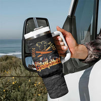 Funny Grilling BBQ Tumbler With Handle The Grillfather Fathers Day