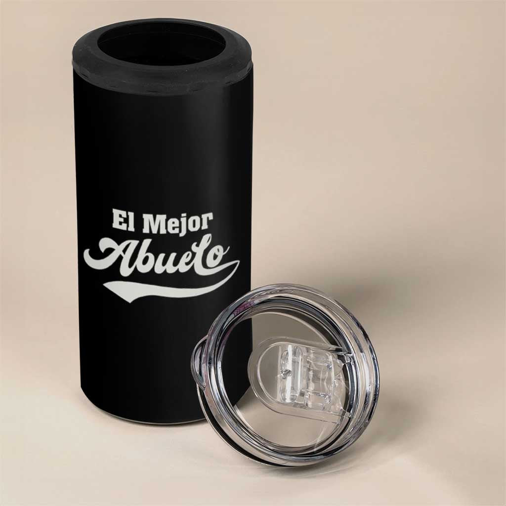 El Mejor Abuelo 4 in 1 Can Cooler Tumbler Fathers day Dia Del Padre Best Abuelo Gifts In Spanish - Wonder Print Shop