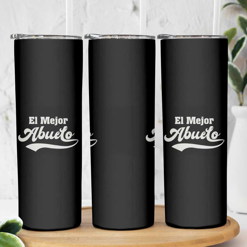El Mejor Abuelo Skinny Tumbler Fathers day Dia Del Padre Best Abuelo Gifts In Spanish - Wonder Print Shop