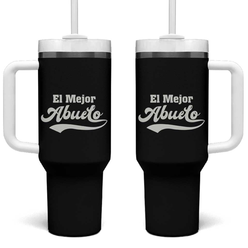 El Mejor Abuelo Tumbler With Handle Fathers day Dia Del Padre Best Abuelo Gifts In Spanish - Wonder Print Shop