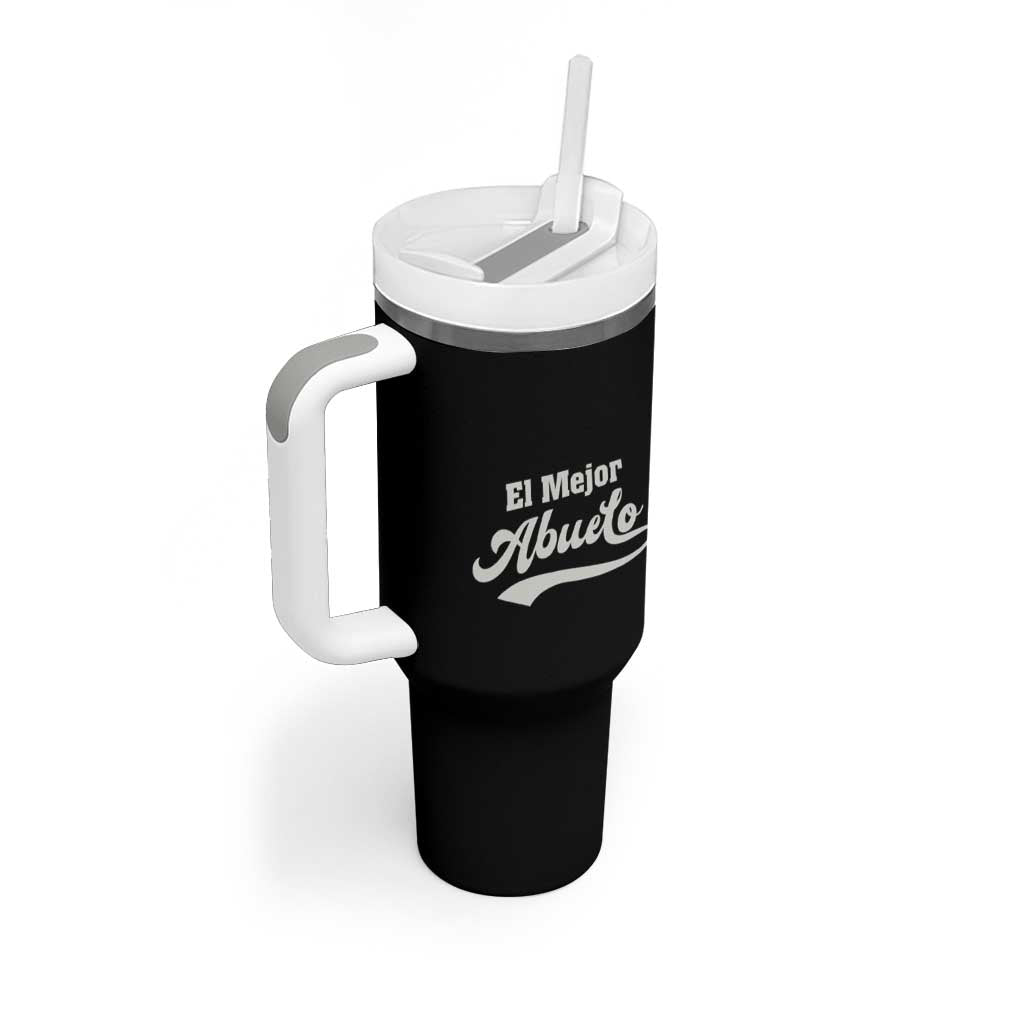 El Mejor Abuelo Tumbler With Handle Fathers day Dia Del Padre Best Abuelo Gifts In Spanish - Wonder Print Shop