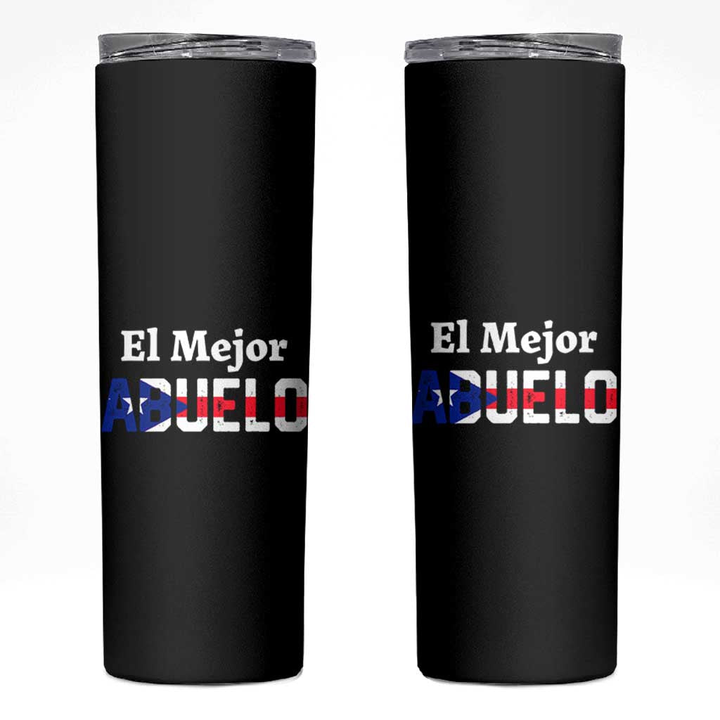 Puerto Rico Grandpa Skinny Tumbler La Mejor Abuelo Grandpa Father's Day Gift