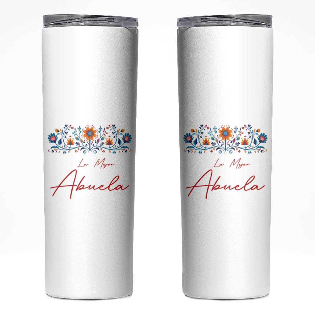 Grandma Gifts in Spanish Skinny Tumbler La Mejor Abuela Gift - Wonder Print Shop