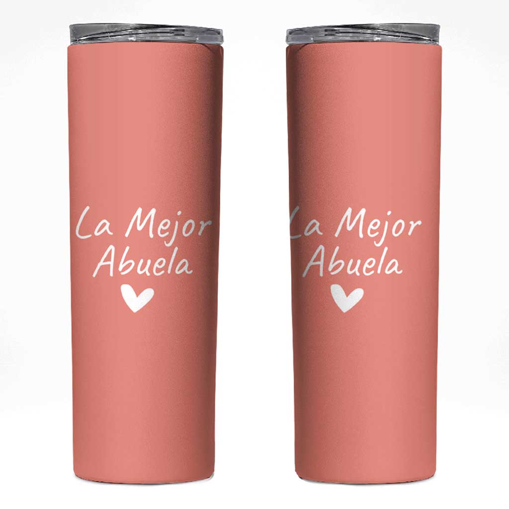 Grandma Gifts in Spanish Skinny Tumbler La Mejor Abuela - Wonder Print Shop