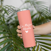 Grandma Gifts in Spanish Skinny Tumbler La Mejor Abuela - Wonder Print Shop