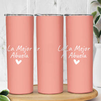 Grandma Gifts in Spanish Skinny Tumbler La Mejor Abuela - Wonder Print Shop
