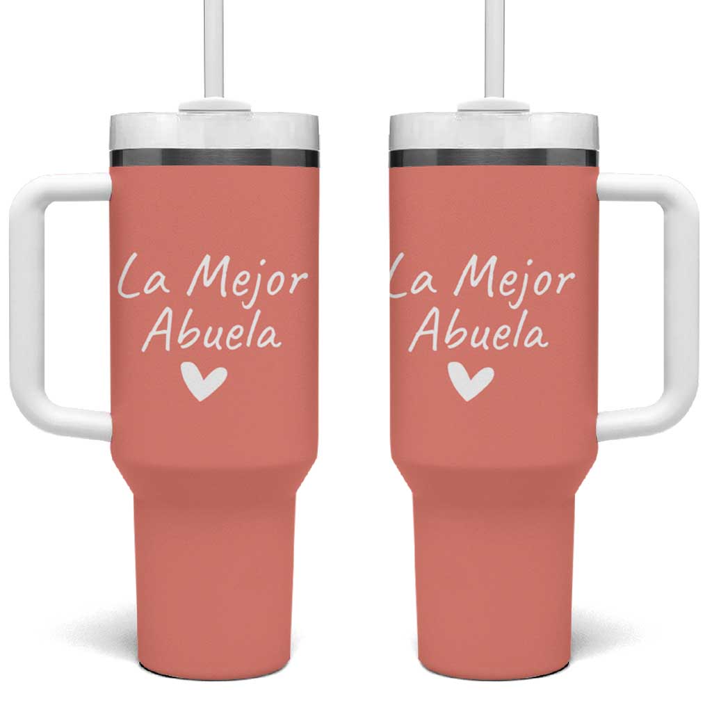 Grandma Gifts in Spanish Tumbler With Handle La Mejor Abuela - Wonder Print Shop