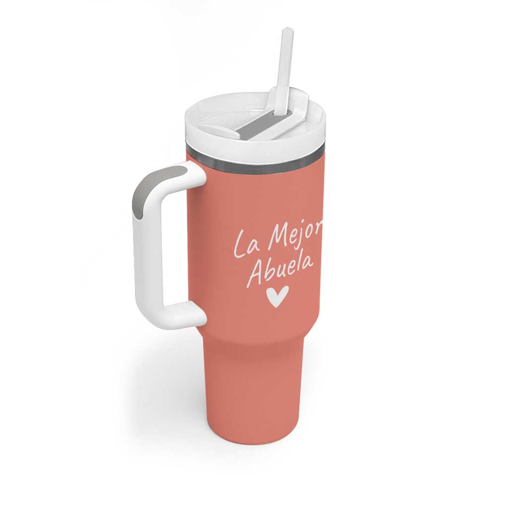 Grandma Gifts in Spanish Tumbler With Handle La Mejor Abuela - Wonder Print Shop
