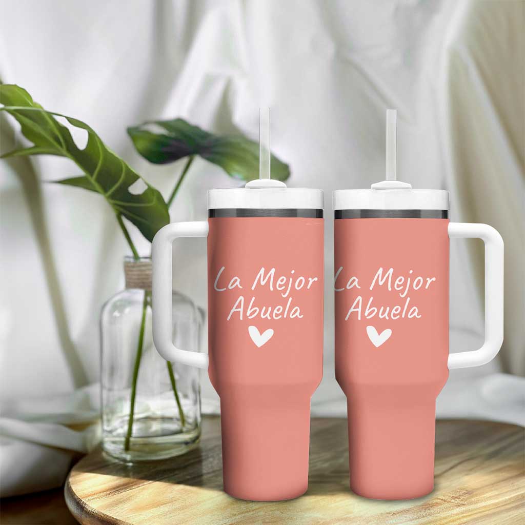 Grandma Gifts in Spanish Tumbler With Handle La Mejor Abuela - Wonder Print Shop