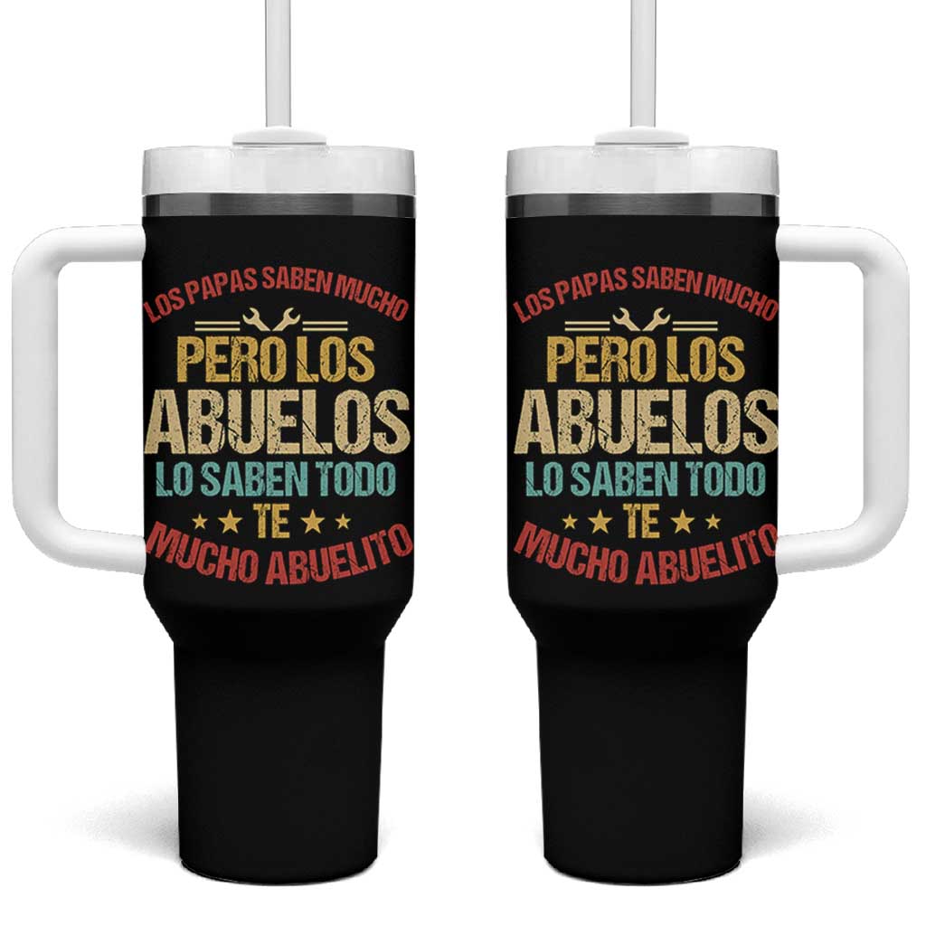 Grandpa In Spanish Abuelito Tumbler With Handle Regalos para el Mejor Abuelo del Mundo