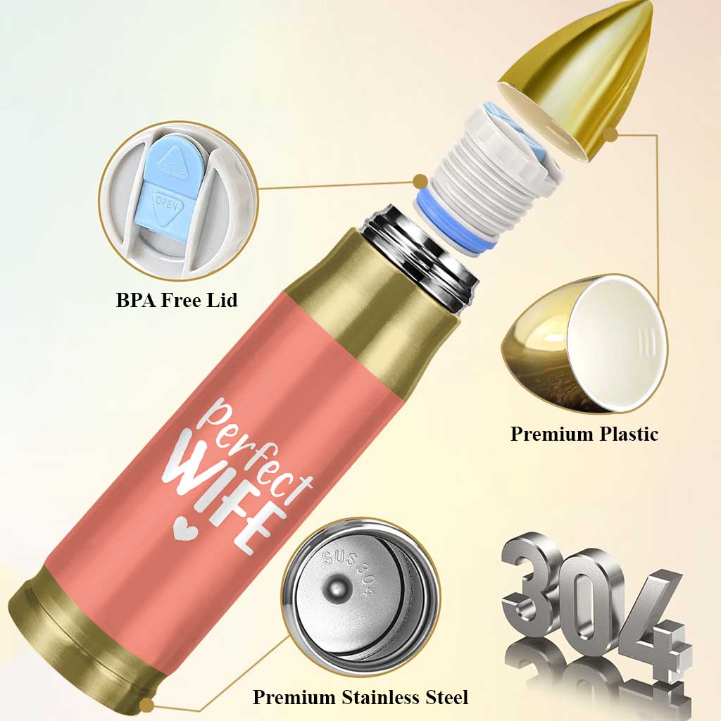 Gifts for Wife From Husband Bullet Tumbler Wedding Anniversary Valentines Day Gift For Her Wifes Wifey
