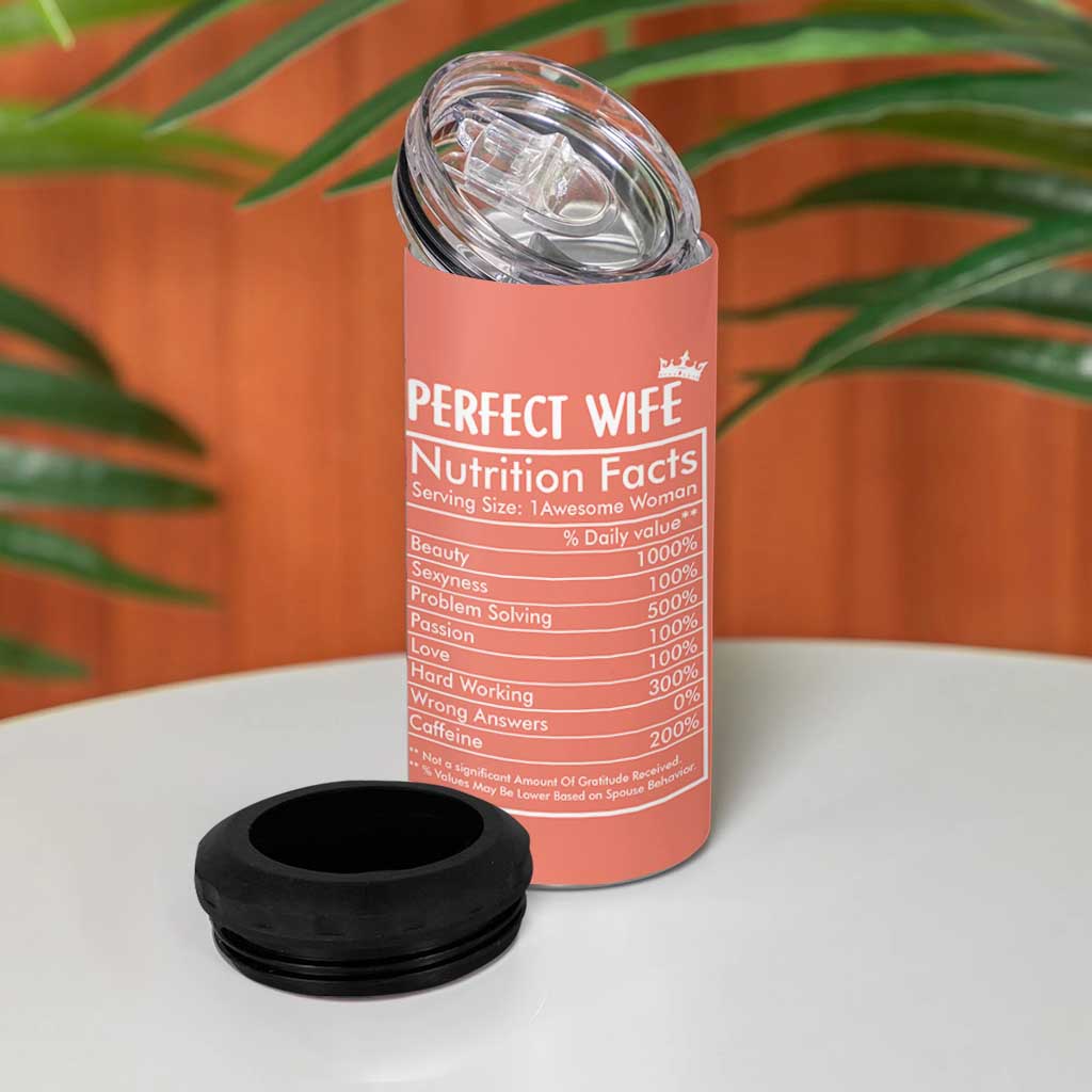 Gifts for Wife From Husband 4 in 1 Can Cooler Tumbler Wedding Anniversary Valentines Day Gift For Her Wifes Wifey