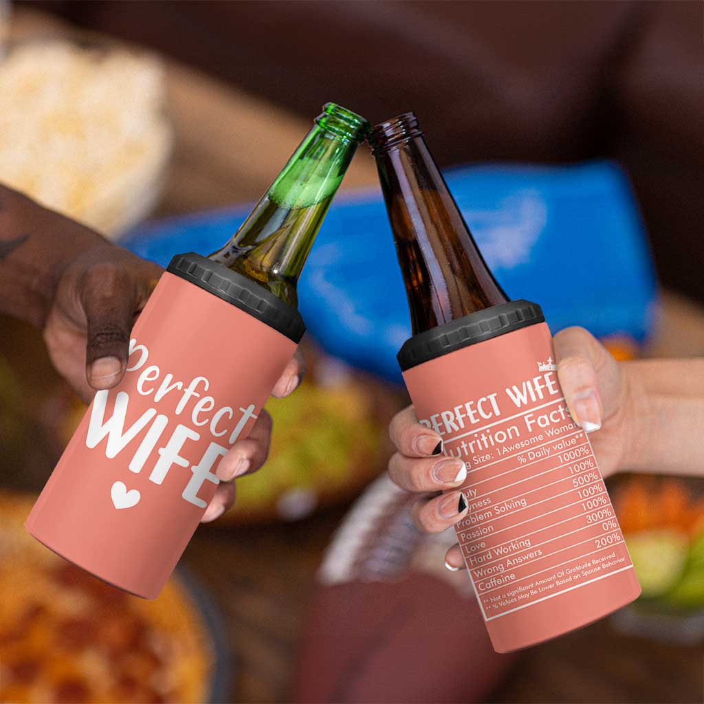 Gifts for Wife From Husband 4 in 1 Can Cooler Tumbler Wedding Anniversary Valentines Day Gift For Her Wifes Wifey