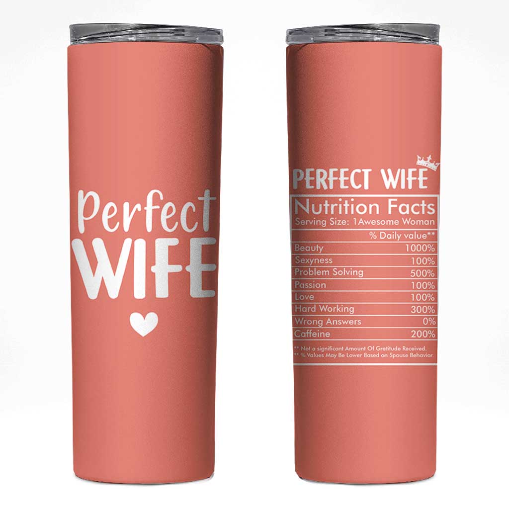 Gifts for Wife From Husband Skinny Tumbler Wedding Anniversary Valentines Day Gift For Her Wifes Wifey