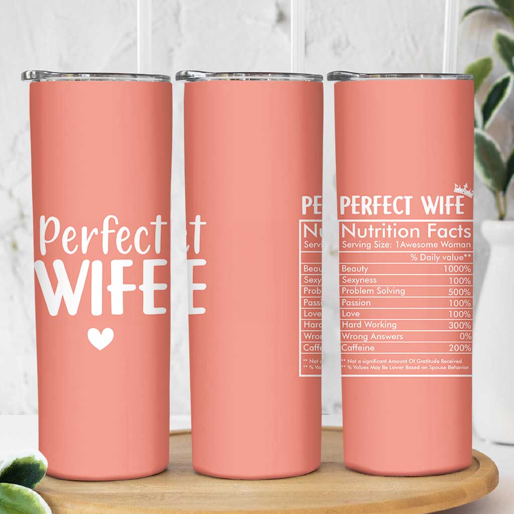 Gifts for Wife From Husband Skinny Tumbler Wedding Anniversary Valentines Day Gift For Her Wifes Wifey