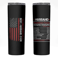 Best Husband Ever Skinny Tumbler Wedding Anniversary Valentines Day Gift For Him US Flag