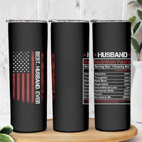 Best Husband Ever Skinny Tumbler Wedding Anniversary Valentines Day Gift For Him US Flag