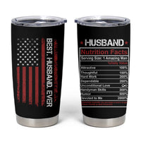 Best Husband Ever Tumbler Cup Wedding Anniversary Valentines Day Gift For Him US Flag