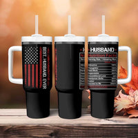 Best Husband Ever Tumbler With Handle Wedding Anniversary Valentines Day Gift For Him US Flag