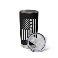 Grandpa Tumbler Cup Vintage American Flag Fathers Day - Wonder Print Shop