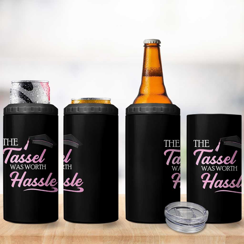 Graduation Gifts For Her 4 in 1 Can Cooler Tumbler The Tassel Was Worth The Hassle