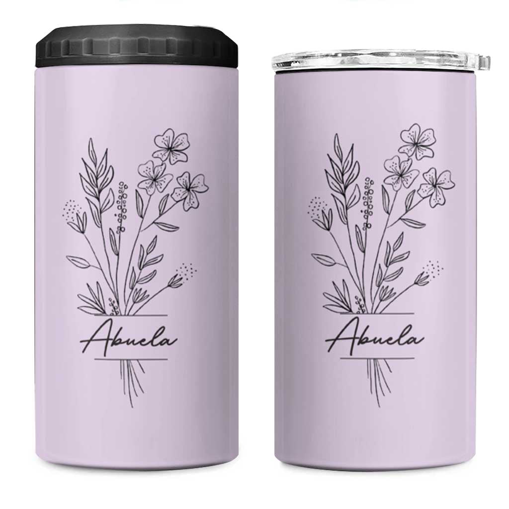 Abuela Gifts 4 in 1 Can Cooler Tumbler Mothers Day Gifts for Grandma from Grandchildren