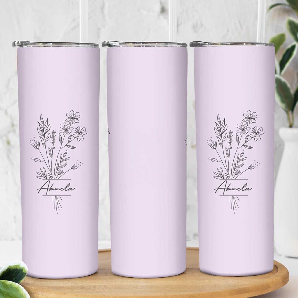 Abuela Gifts Skinny Tumbler Mothers Day Gifts for Grandma from Grandchildren