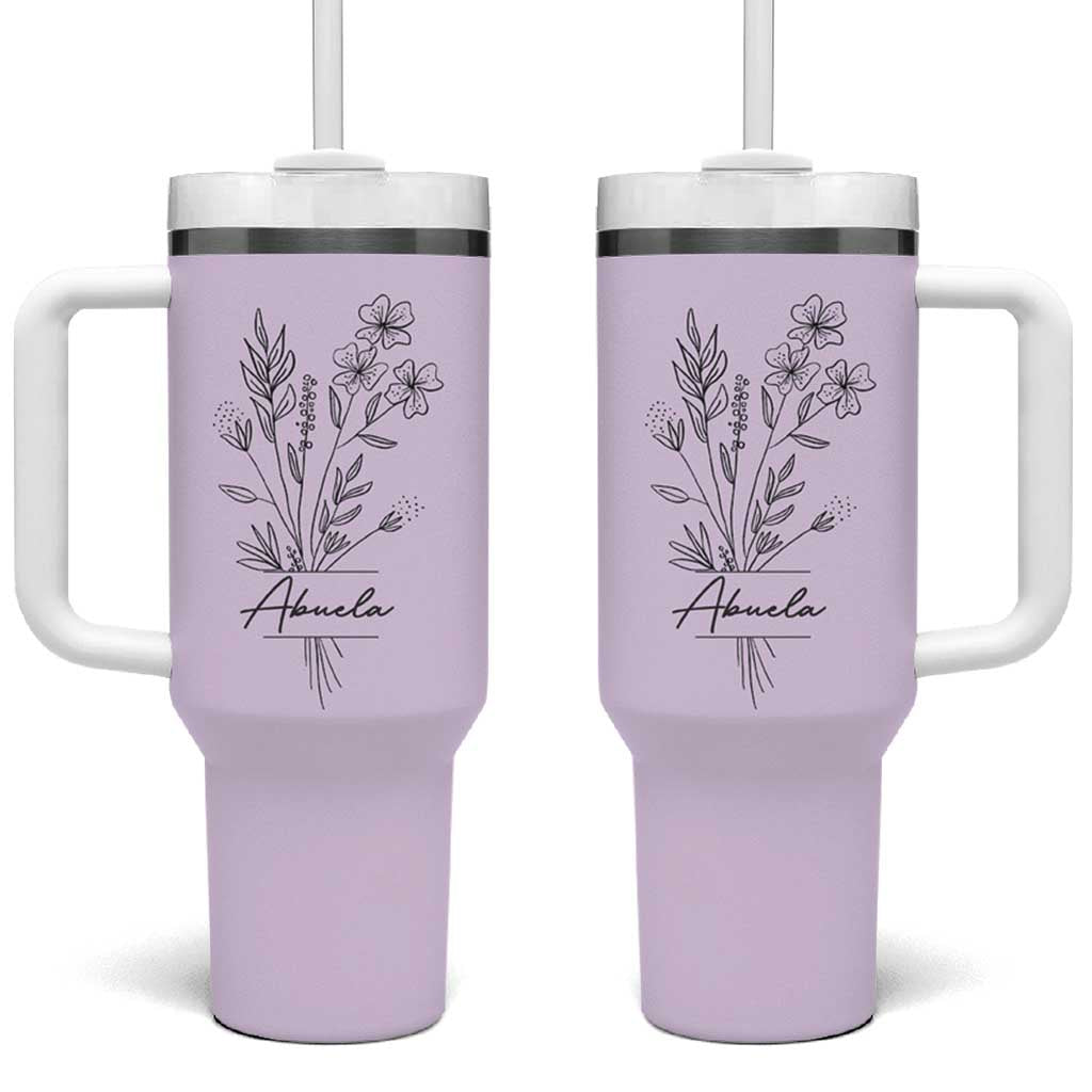 Abuela Gifts Tumbler With Handle Mothers Day Gifts for Grandma from Grandchildren