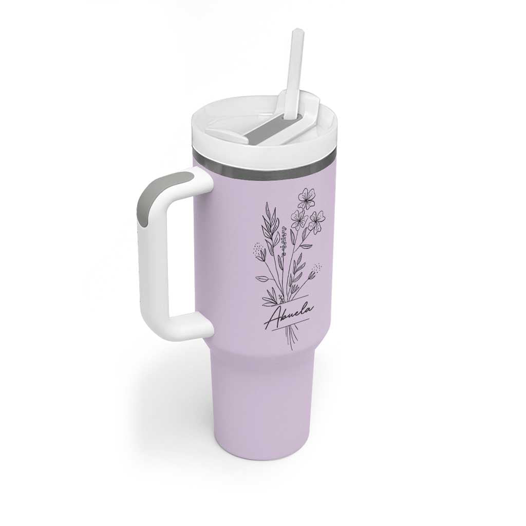 Abuela Gifts Tumbler With Handle Mothers Day Gifts for Grandma from Grandchildren