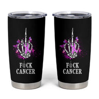 Pink Ribbon Fck Cancer Tumbler Cup Recovery Support Gifts For Survivors
