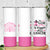 Breast Cancer Awareness Skinny Tumbler Pink Ribbon My God is Stronger Than Cancer Christian Gift - Wonder Print Shop