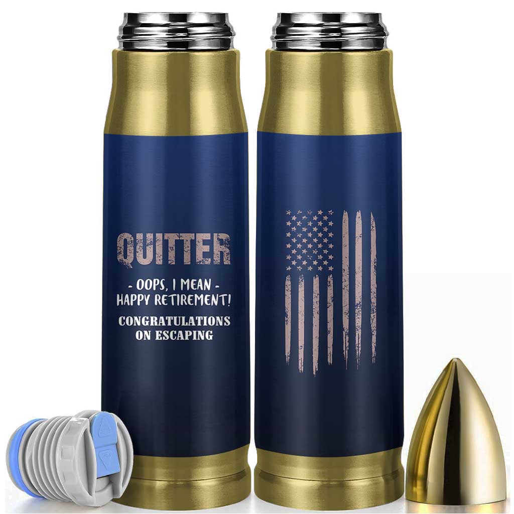 Happy Retirement Gifts Bullet Tumbler Coworker Leaving Goodbye Gift Farewell Gifts For Coworkers USA Flag