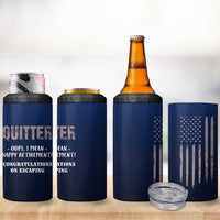 Happy Retirement Gifts 4 in 1 Can Cooler Tumbler Coworker Leaving Goodbye Gift Farewell Gifts For Coworkers USA Flag