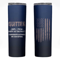 Happy Retirement Gifts Skinny Tumbler Coworker Leaving Goodbye Gift Farewell Gifts For Coworkers USA Flag