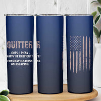 Happy Retirement Gifts Skinny Tumbler Coworker Leaving Goodbye Gift Farewell Gifts For Coworkers USA Flag