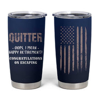 Happy Retirement Gifts Tumbler Cup Coworker Leaving Goodbye Gift Farewell Gifts For Coworkers USA Flag