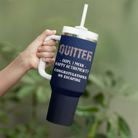 Happy Retirement Gifts Tumbler With Handle Coworker Leaving Goodbye Gift Farewell Gifts For Coworkers USA Flag