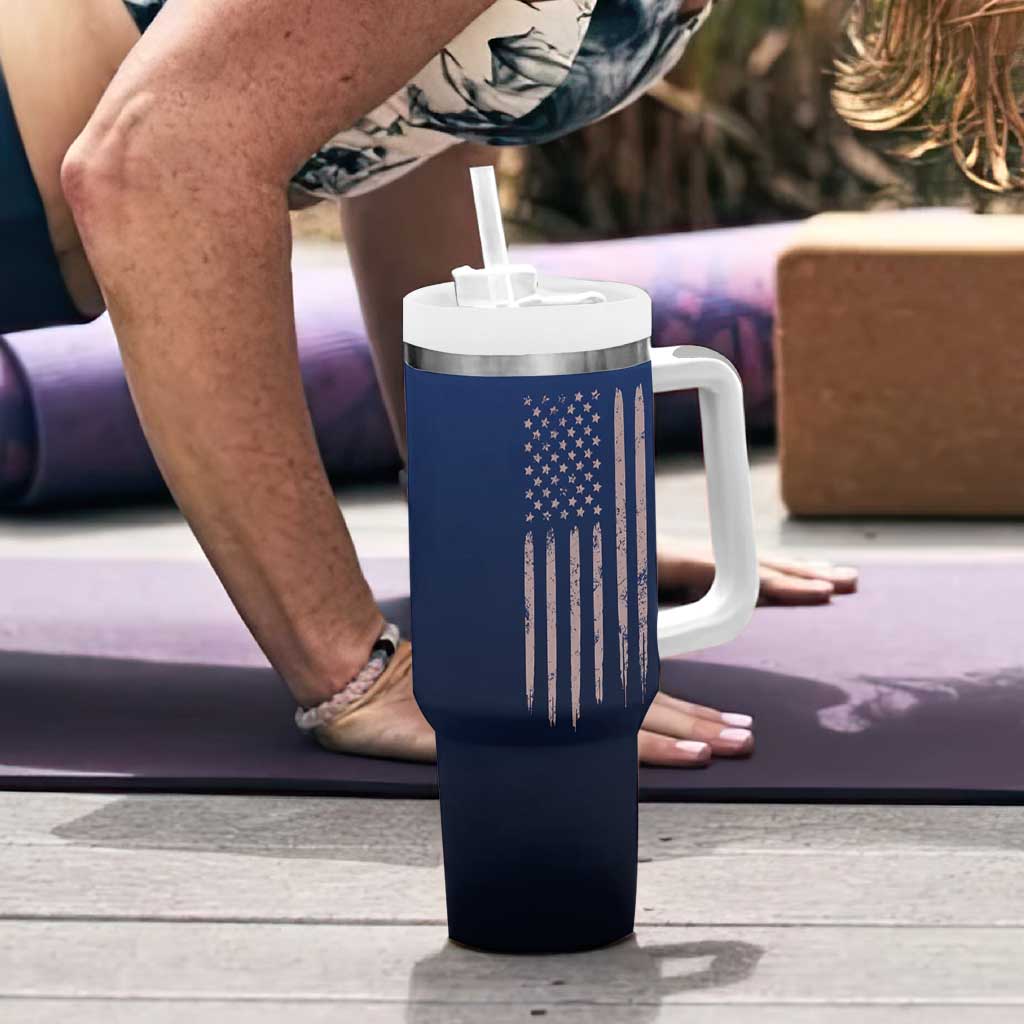 Happy Retirement Gifts Tumbler With Handle Coworker Leaving Goodbye Gift Farewell Gifts For Coworkers USA Flag