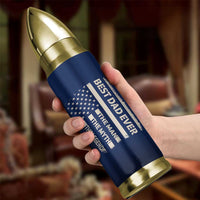 Just A Dad Who Came Back With The Milk Bullet Tumbler Father's Day Raccoon Dark Humor