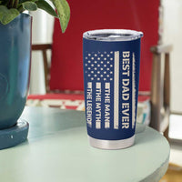 Just A Dad Who Came Back With The Milk Tumbler Cup Father's Day Raccoon Dark Humor