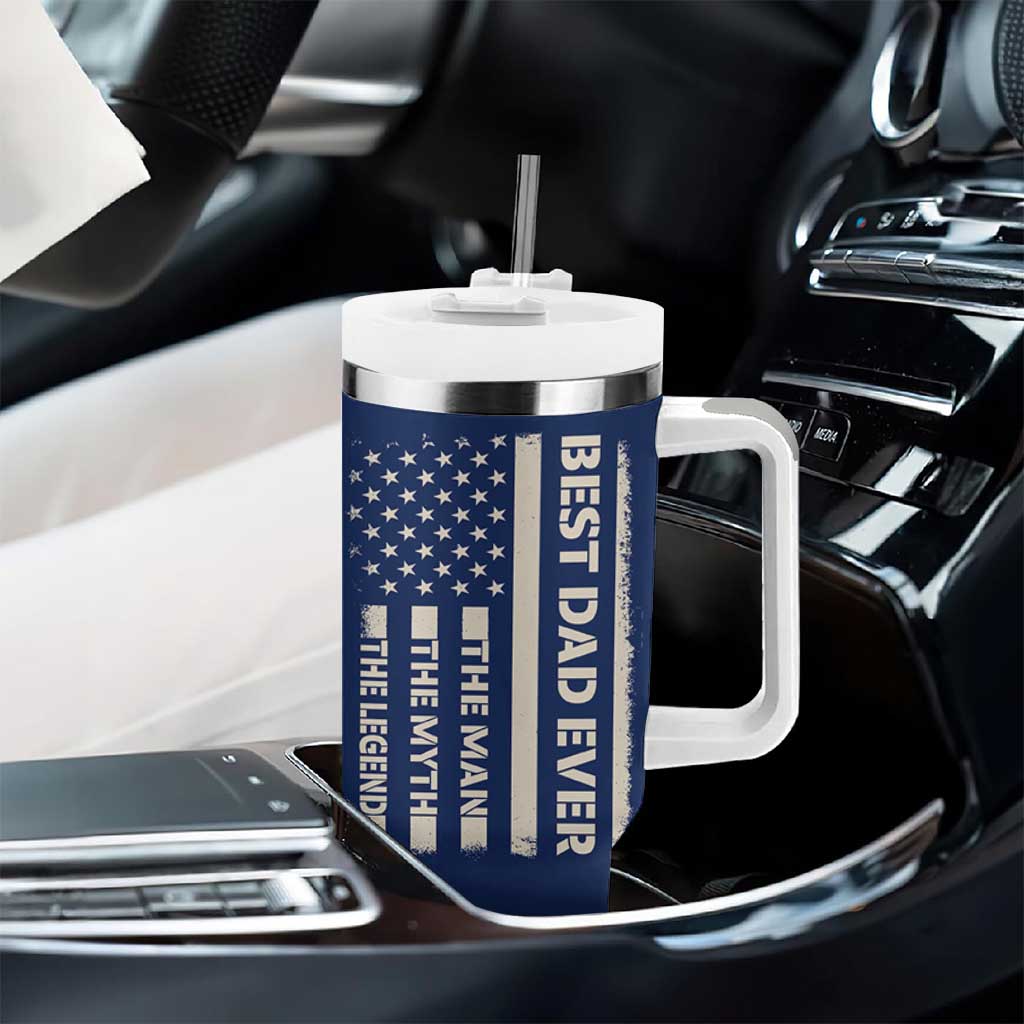 Just A Dad Who Came Back With The Milk Tumbler With Handle Father's Day Raccoon Dark Humor
