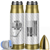 Dad Golf Bullet Tumbler Best Dad By Par Golf Ball Texture American Flag