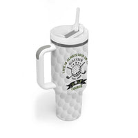 Funny Golfer Tumbler With Handle Life Is Always Good On The Golf Course - Wonder Print Shop