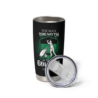 Funny Golfer Tumbler Cup The Man The Myth The Golfing Legend Dad Grandpa Father's Day - Wonder Print Shop