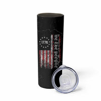 American Flag Skinny Tumbler We The People Bald Eagle Patriotic
