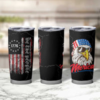 American Flag Tumbler Cup We The People Bald Eagle Patriotic