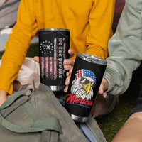 American Flag Tumbler Cup We The People Bald Eagle Patriotic