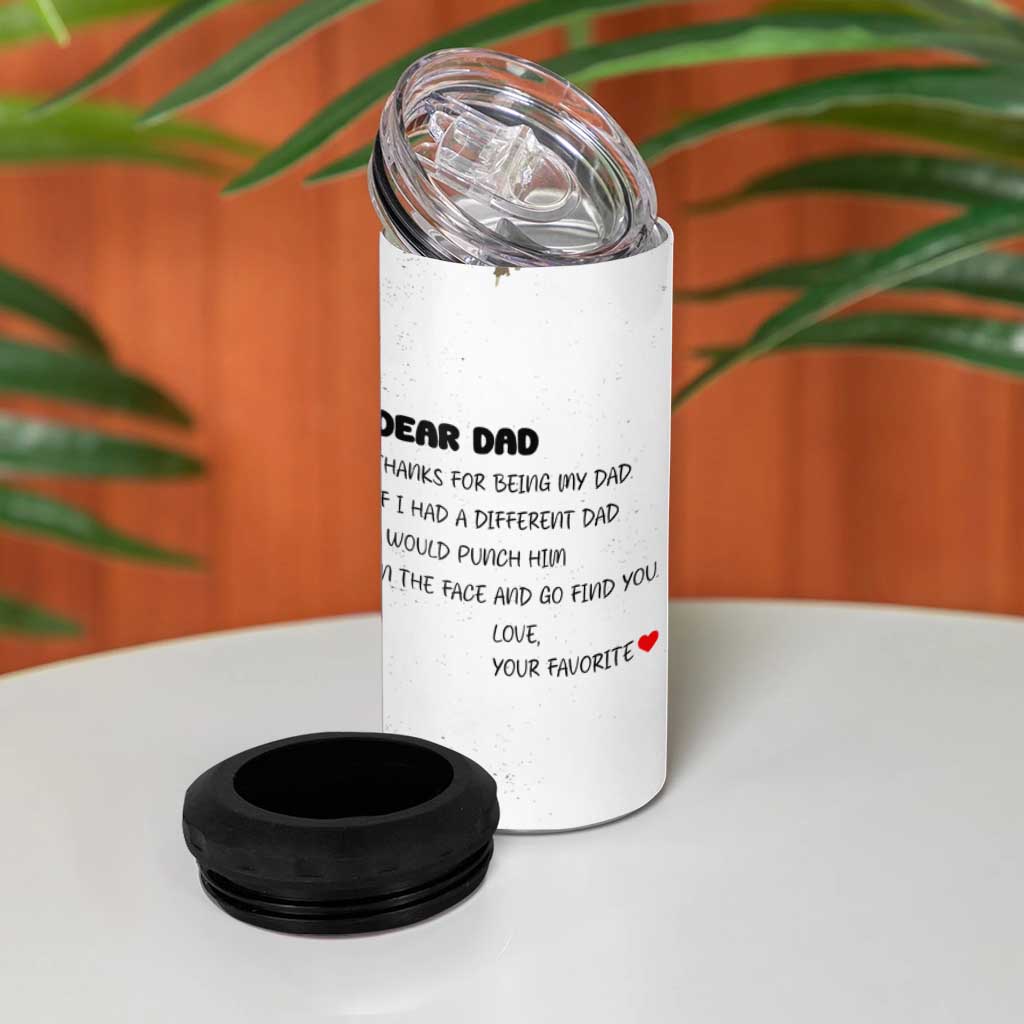 Gifts For Dad 4 in 1 Can Cooler Tumbler Christmas Birthday Present Ideas For Father Husband Fathers Gift - Wonder Print Shop