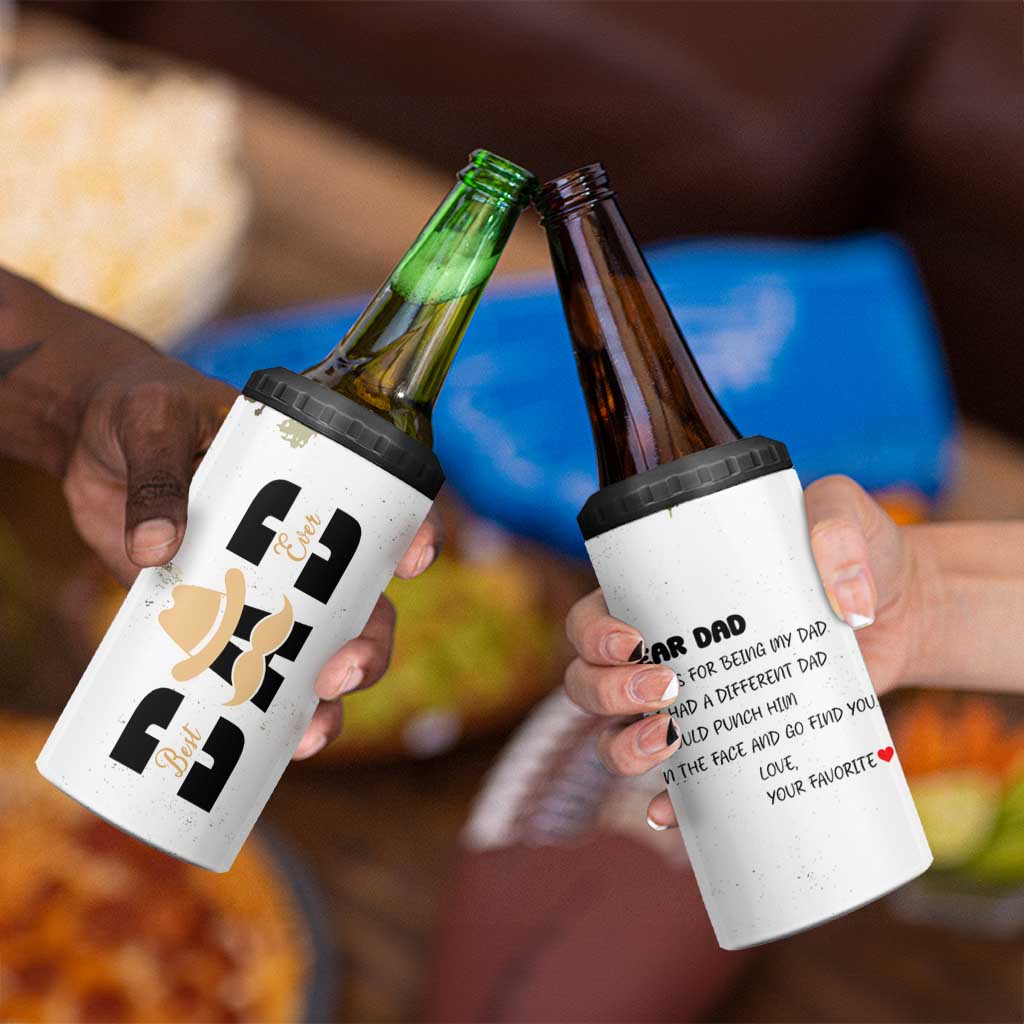 Gifts For Dad 4 in 1 Can Cooler Tumbler Christmas Birthday Present Ideas For Father Husband Fathers Gift - Wonder Print Shop