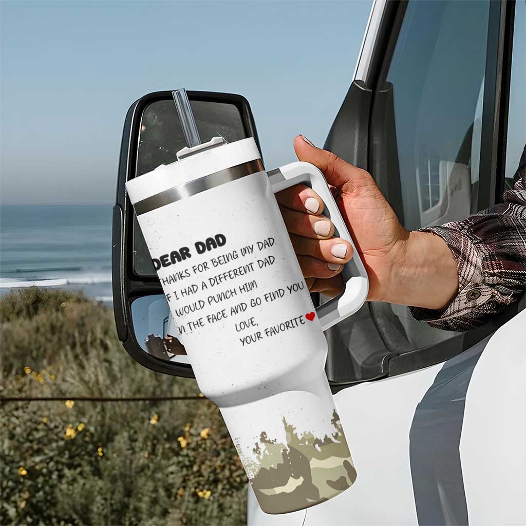 Gifts For Dad Tumbler With Handle Christmas Birthday Present Ideas For Father Husband Fathers Gift - Wonder Print Shop